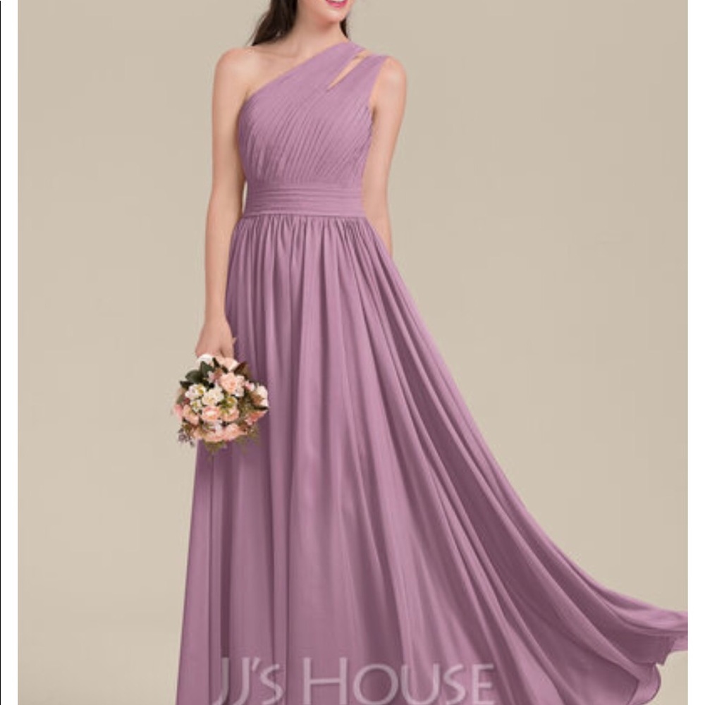 NEW - Mauve one shoulder dress